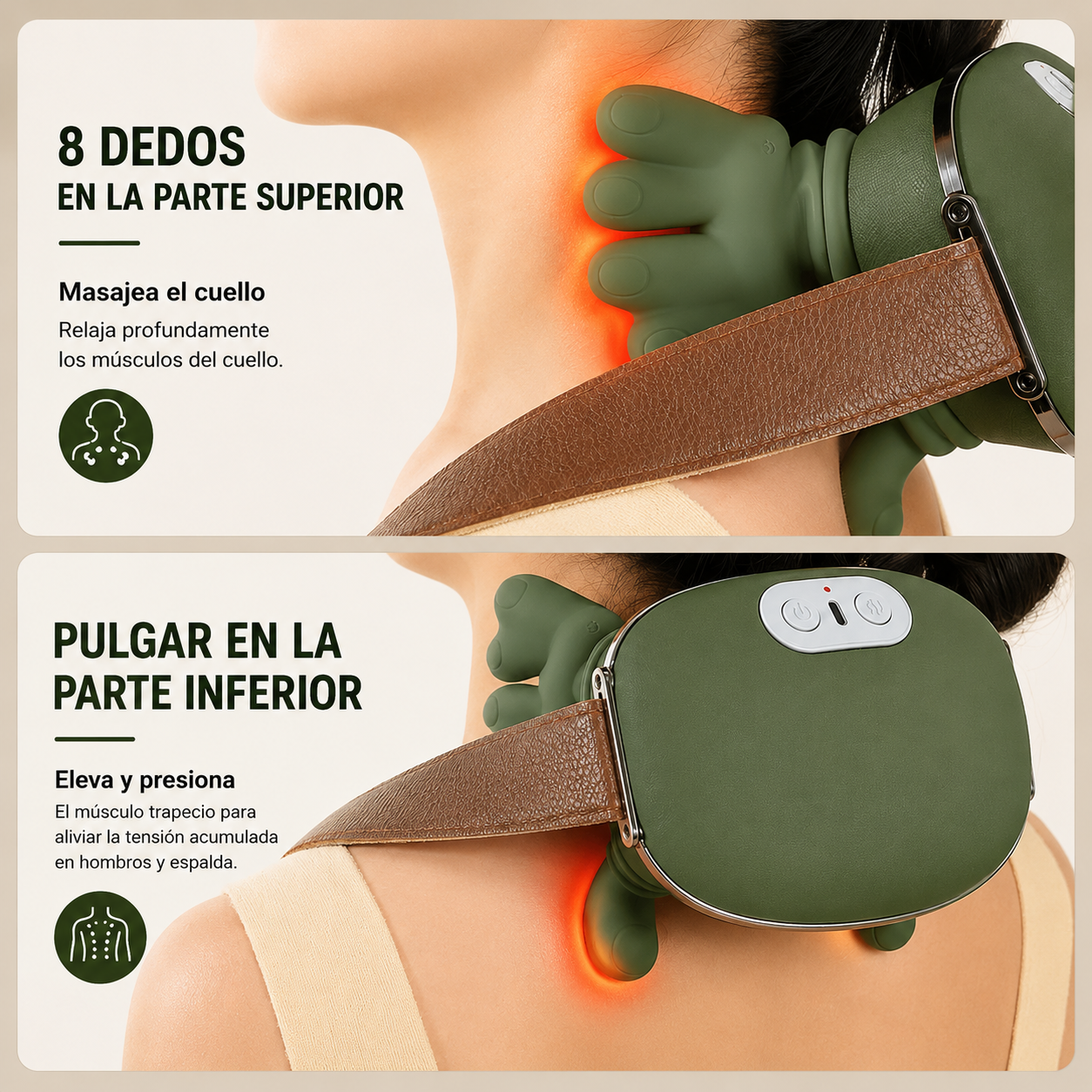 Masajeador Cervical 4D con Calor ™