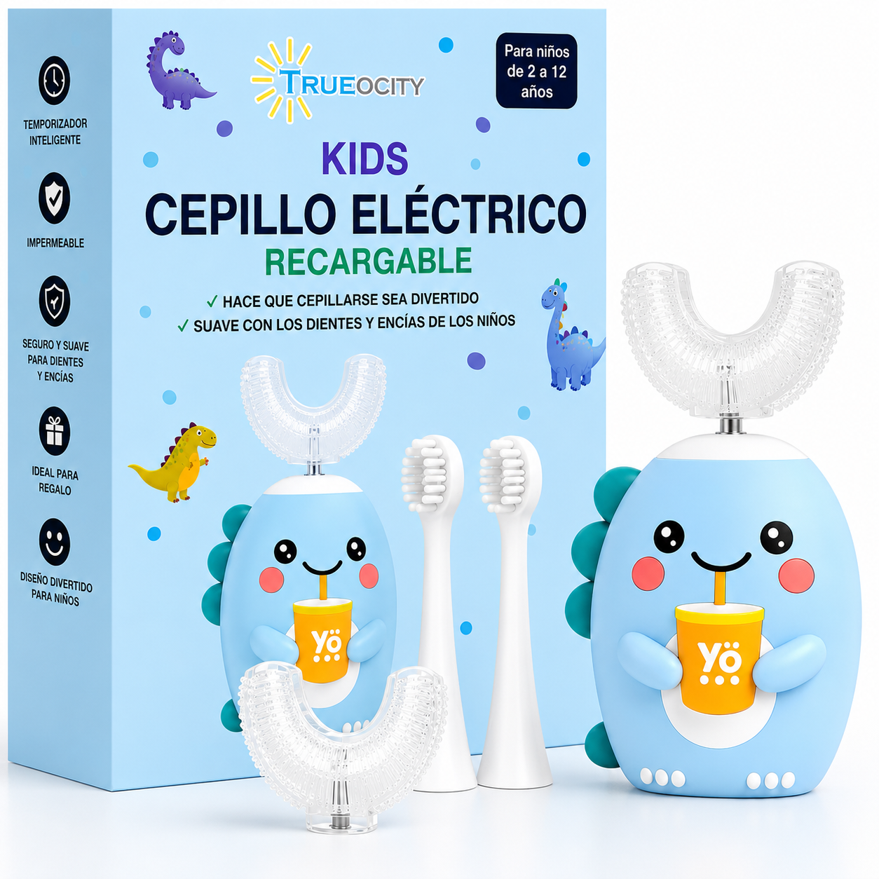 Cepillo Eléctrico Infantil Dino ™