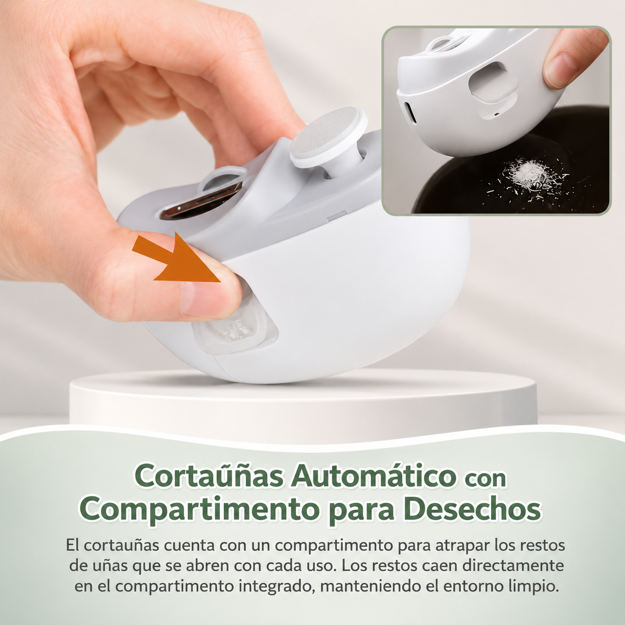 Cortaúñas y Pulidor Eléctrico 3 en 1™